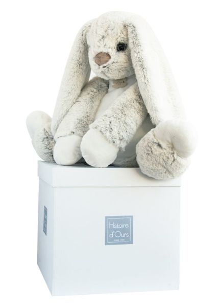 Histoire d Ours Peluche Lapin Perle Softy - 70 cm
